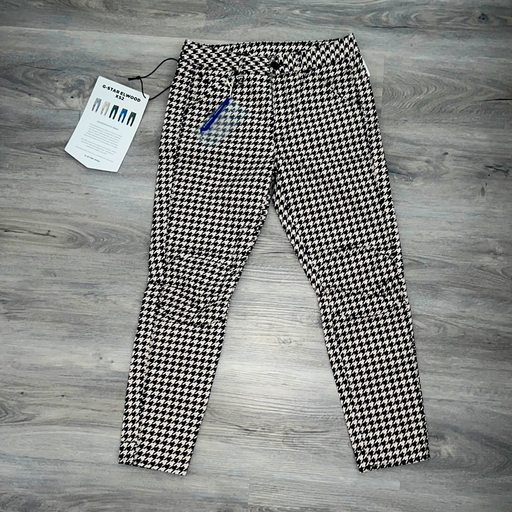 G-STAR ELWOOD X52 Houndstooth Print Pants